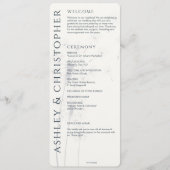ネイビエレガントーモダン・ブルー結婚ズ プログラム (正面)