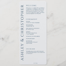 ネイビエレガントーモダン・ブルー結婚ズ プログラム