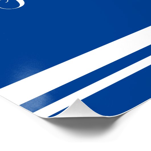 ネイビエレガントー航海のいかりブライダルシャワー ポスター (コーナー)