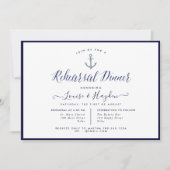 ネイビエレガントー航海のブルーいかりリハーサルディナー 招待状 (正面)