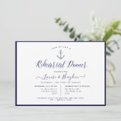 ネイビエレガントー航海のブルーいかりリハーサルディナー 招待状 (スタンド正面)