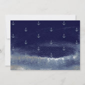 ネイビエレガントー航海のブルーいかりリハーサルディナー 招待状 (裏面)