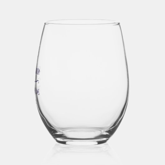 ネイビエレガントー航海のブルーいかり結婚ズ ステムなしワイングラス (左)