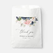 ネイビエレガントー赤面結婚のフローラは感謝していあなた フェイバーバッグ (正面)