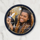 ネイビエレガントー金ゴールド卒業式 フェイバータグ (正面)