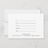 ネイビエレガントー金ゴールド大理石瑪瑙ギフト証明書 (裏面)