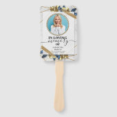 ネイビエレガントー金ゴールド葬儀お祝いライフハンド ハンドファン (正面)