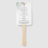 ネイビエレガントー金ゴールド葬儀お祝いライフハンド ハンドファン (裏面)