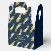 ネイビエレガントー金ゴールド誕生日お願いボックス フェイバーボックス (オープン)