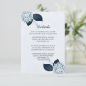 ネイビエレガントー離れとほこりっぽい青い花詳細 エンクロージャーカード (スタンド正面)