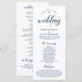 ネイビエレガントー・クラッシー結婚スクリプト プログラム (正面/裏面)