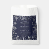 ネイビエレガントー&シルバーフローラズ結婚コレクション フェイバーバッグ (正面)