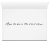 ネイビエレガントー·ブルー·金ゴールド·サン結婚キュー·カード (内部横(下))