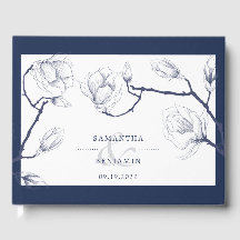 ネイビエレガントー&ホワイトフローラ写真結婚ズ