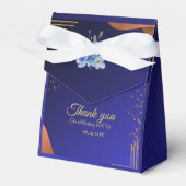 ネイビエレガントー&焦げオレンジ |写真ありがとう フェイバーボックス (正面サイド)