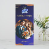 ネイビエレガントー&焦げオレンジ |写真結婚の メニュー (スタンド正面)