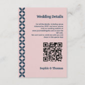 ネイビエレガントー&赤面ピンク エンクロージャーカード (正面)