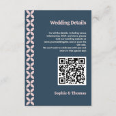 ネイビエレガントー&赤面ピンク エンクロージャーカード (正面)