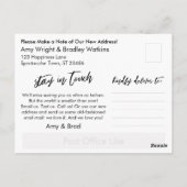 ネイビカジュアルーブルー新年新住宅発表 ポストカード (裏面)