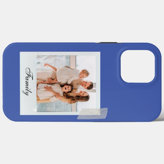 ネイビカスタマイズー青モダンヴィンテージiPhoneケース Case-Mate iPhoneケース (裏面 (横))