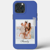 ネイビカスタマイズー青モダンヴィンテージiPhoneケース Case-Mate iPhoneケース (裏面)