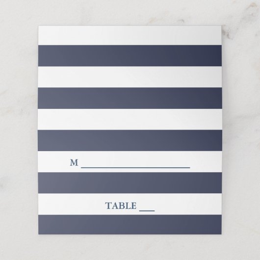 ネイビカスタムーストライプ航海の座席表 プレイスカード (外部開封)