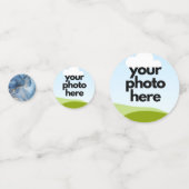 ネイビカスタムーブルー紙吹雪アクセント付き金ゴールド コンフェッティ (裏面)