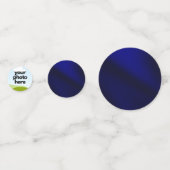 ネイビカスタムーブルー紙吹雪アクセント付き金ゴールド コンフェッティ (正面)