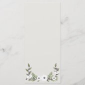 ネイビカスタムー絵を描アネモネス結婚式 プログラム (裏面)