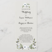 ネイビカスタムー絵を描アネモネス結婚式 プログラム (正面)