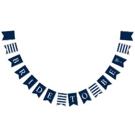 ネイビクラシックーバチェロレッテバナーフラグ バンティングフラッグ