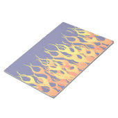 ネイビクラシックーブルーデコールでレーシングフレイムファイヤー ノートパッド (アングル)