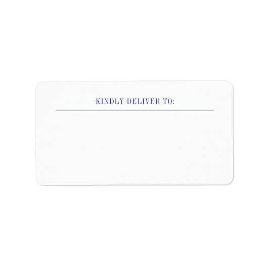 ネイビクラシックー受信者ラベル ラベル (正面)