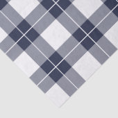 ネイビクラシックー・ブルーとホワイトの格子模様 薄葉紙 (詳細)