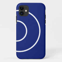 ネイビクールー王室のブルーシグナル波型 iPhone 11 ケース