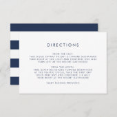 ネイビシンプルーとホワイトの方向 エンクロージャーカード (正面/裏面)