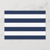 ネイビシンプルーとホワイトの方向 エンクロージャーカード (裏面)