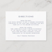 ネイビシンプルーとホワイトディレクションのカード 名刺 (正面)