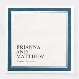 ネイビシンプルークラシックブルーのダブルフレーム