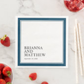 ネイビシンプルークラシックブルーのダブルフレーム (インサイチュ)