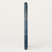 ネイビシンプルーブルーパープル大理石モノグラモダンム Case-Mate iPhoneケース (裏面/左)