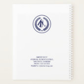 ネイビシンプルーモダンホワイト理容師店長 プランナー手帳 (裏面)