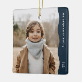 ネイビシンプルーモダンワントレンディー休日 セラミックオーナメント (左)