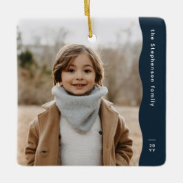 ネイビシンプルーモダンワントレンディー休日 セラミックオーナメント