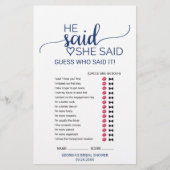 ネイビシンプルー書道結婚の単語検索ゲーム チラシ (正面)