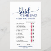 ネイビシンプルー書道結婚の単語検索ゲーム チラシ (正面)