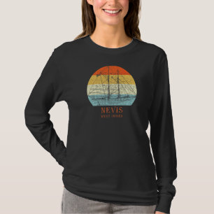 ネイビスウエストインディヴィンテージブループリントシルボートバカット Tシャツ