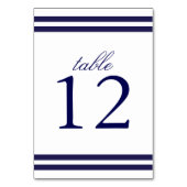 ネイビストライプのテーブル番号カード テーブルナンバー (裏面)