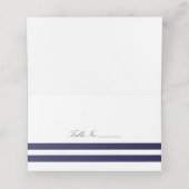 ネイビストライプの プレイスカード (内部開封)