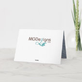 ネイビストライプーいかりさん航海のは結婚有難うござう サンキューカード (裏面)